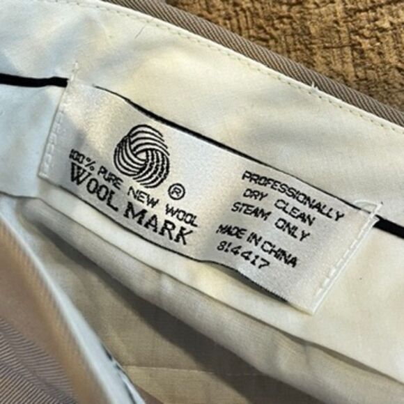 Vintage Zannini Deadstock Men's Dress Pants Size 31 x 35 Unhemmed NEW - Picture 5 of 11